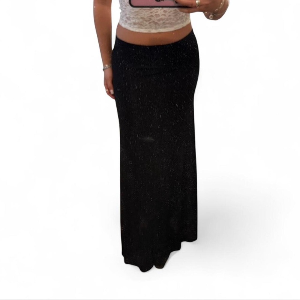 Elegant Black Maxi Skirt